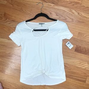 Brand new! Charlotte Russe off white juniors top.